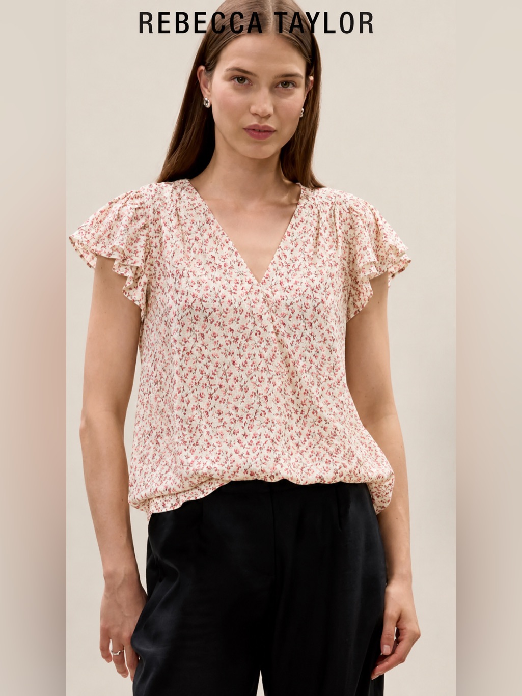 Silk Short Sleeve Top